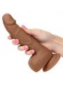 CALEXOTICS - BORCHIE IN SILICONE 15.24 CM MARRONE