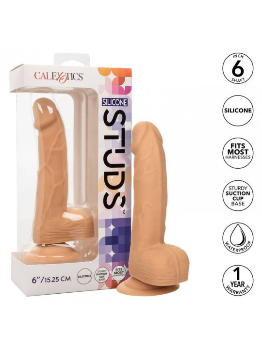 CALEXOTICS - BORCHIE IN SILICONE 15.24 CM PELLE