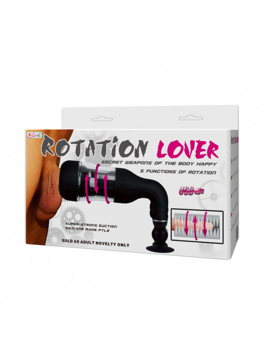 BAILE - MASTURBATORE AUTOMATICO ROTATION LOVER CON SUPPORTO