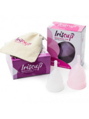 IRISCUP - COPPA MESE GRANDE ROSA + SACCHETTO STERILIZZATORE GRATUITO