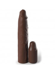 FANTASY X- TENSIONS - PIPEDREAMS SLEEVE 22,86 CM + 7,62 CM PLUG BROWN