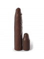 FANTASY X- TENSIONS - PIPEDREAMS SLEEVE 22,86 CM + 7,62 CM PLUG BROWN