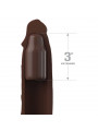 FANTASY X- TENSIONS - PIPEDREAMS SLEEVE 22,86 CM + 7,62 CM PLUG BROWN