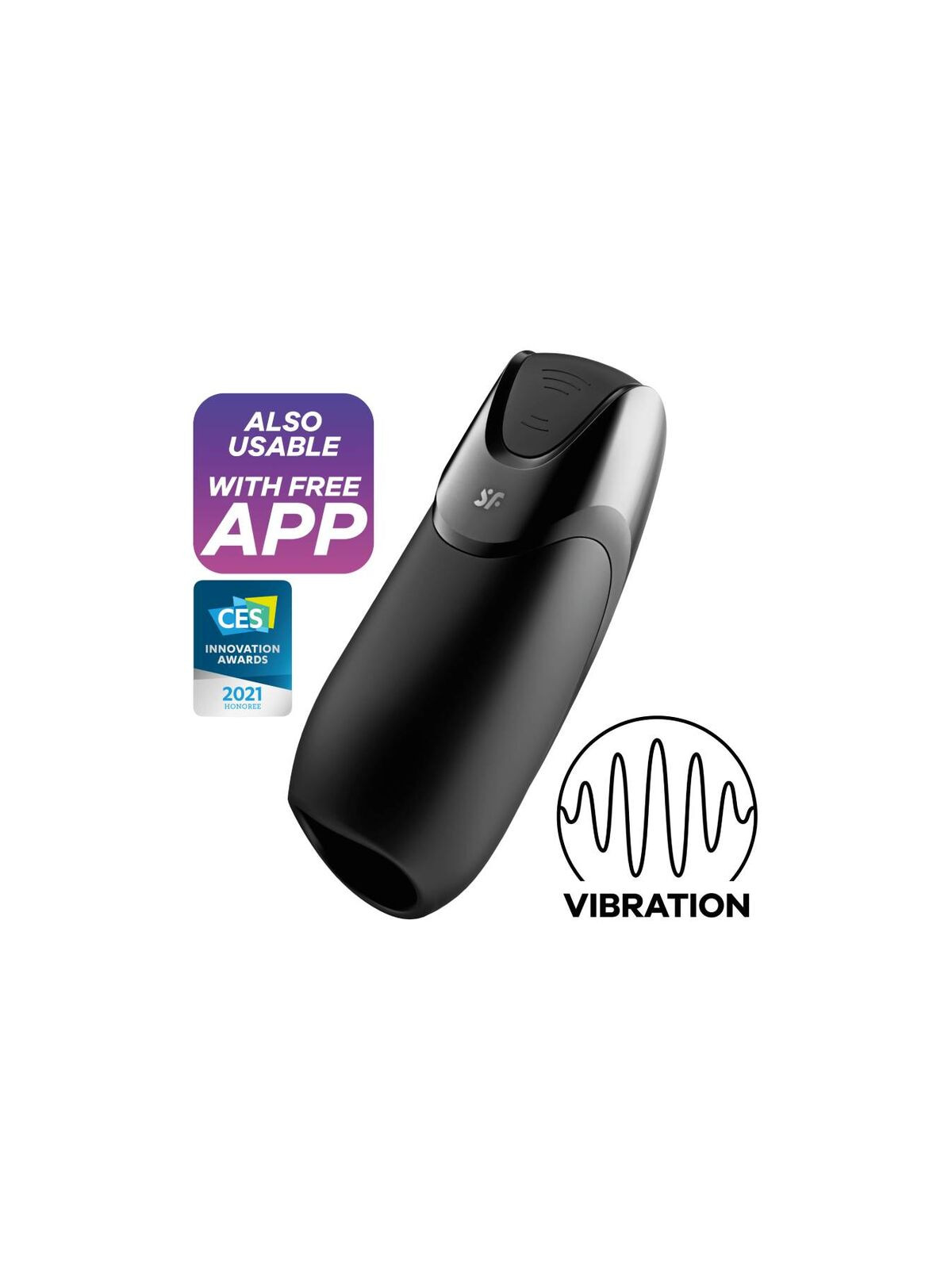 SATISFYER - MEN VIBRATION+ NERO