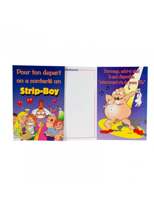 FEMARVI - STRIP BOY ADDIO CARD /FR