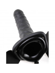 FETISH FANTASY SERIES - 19 CM STRAP-ON CAVO VIBRANTE NERO