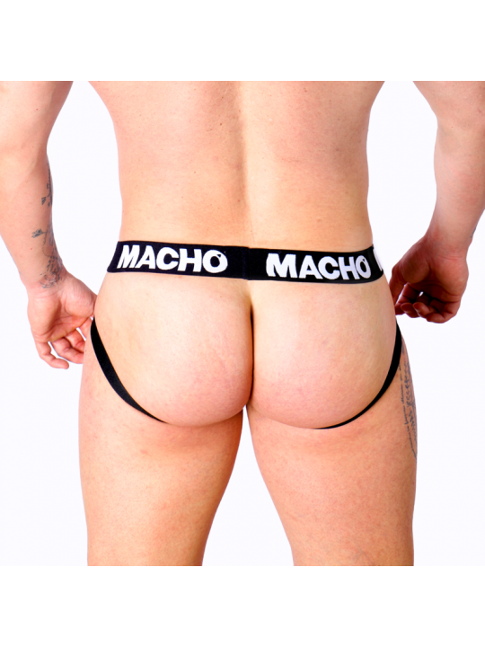 MACHO - MX27GR JOCK LEATHER GRIGIO BEIGE S