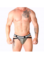 MACHO - MX27GR JOCK LEATHER GRIGIO BEIGE S