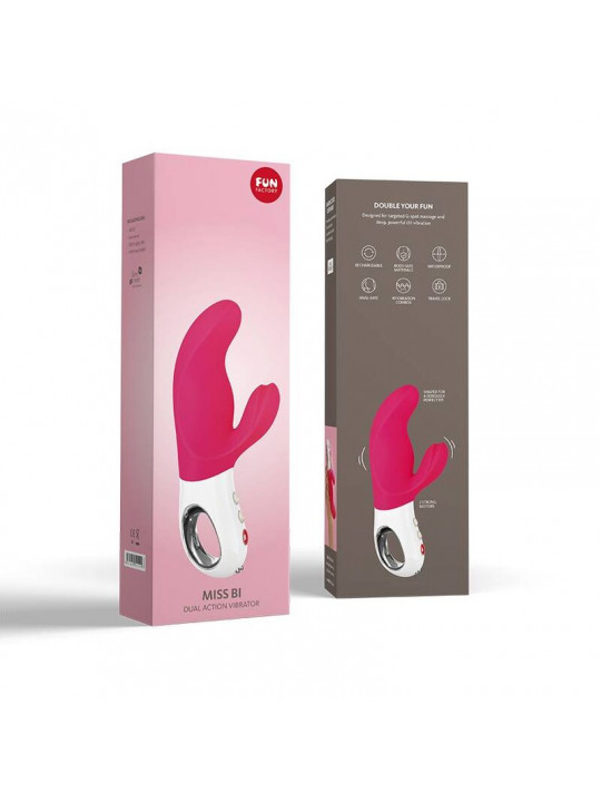 FUN FACTORY - MISS BI DUAL VIBRATORE ROSA BIANCO