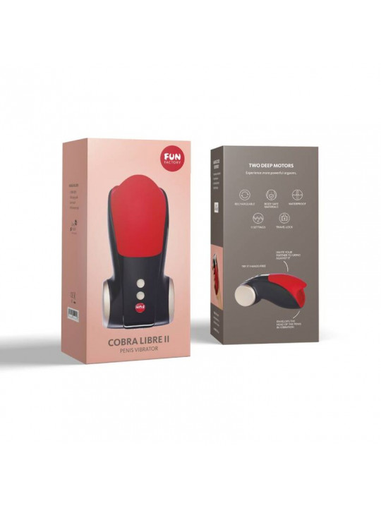 FUN FACTORY - TESTINA DELLO STIMOLATORE DEL PENE COBRA LIBRE II NERO ROSSO