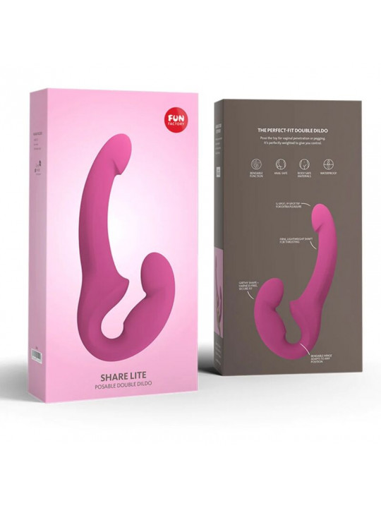 FUN FACTORY - CONDIVIDI LITE DOPPIO DILDO BLACKBERRY