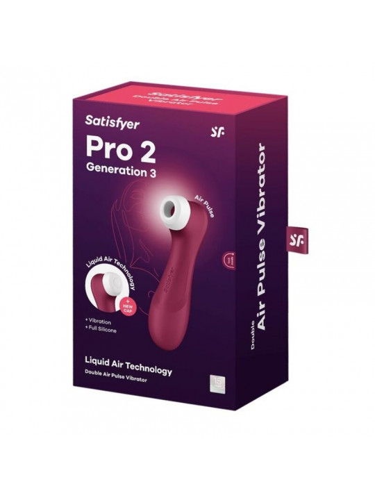 SATISFYER - TECNOLOGIA PRO 2 GENERAZIONE 3 ARIA LIQUIDA ROSSO VINO