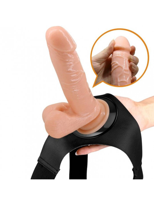 PRETTY LOVE - IMBRAGATURA SLIP UNIVERSALE CON DILDO TOM 20 CM NATURALE