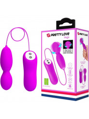 PRETTY LOVE - MASSAGGIATORE VEGA A ROTAZIONE E VIBRAZIONE 12 FUNZIONI FUCSIA