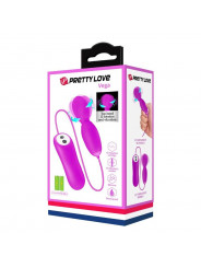 PRETTY LOVE - MASSAGGIATORE VEGA A ROTAZIONE E VIBRAZIONE 12 FUNZIONI FUCSIA