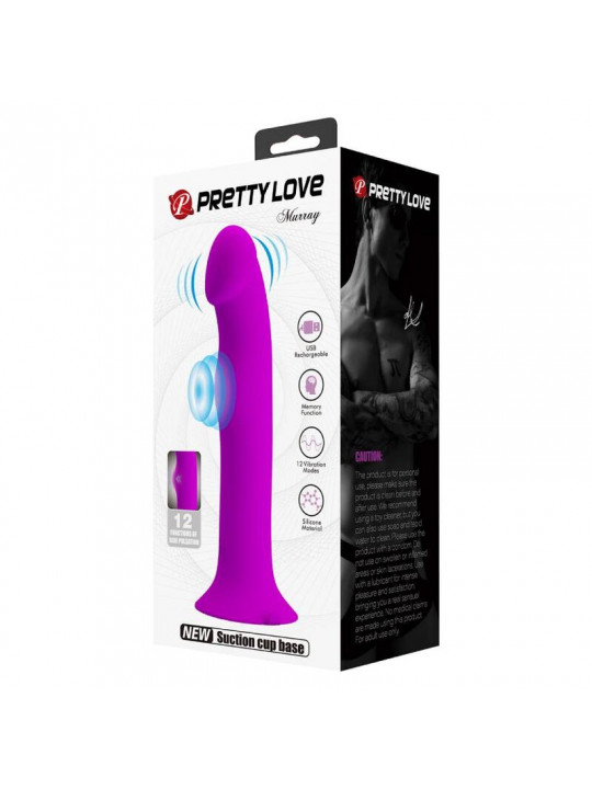 PRETTY LOVE - VIBRATORE MURRAY E STIMOLATORE DEL PUNTO G VIOLA