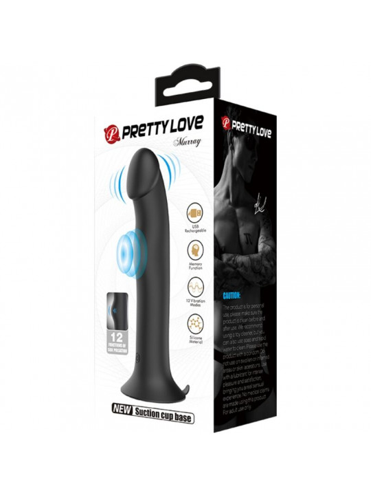 PRETTY LOVE - VIBRATORE MURRAY E VENTOSA CLITORIDE NERA