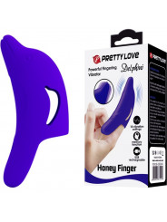 PRETTY LOVE - POTENTE STIMOLATORE DELLE DITA DELPHINI BLU SCURO