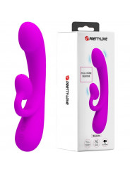 PRETTY LOVE - VIBRATORE SINCERO E VENTOSA CLITORIDE IN SILICONE VIOLA