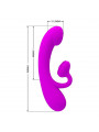 PRETTY LOVE - VIBRATORE SINCERO E VENTOSA CLITORIDE IN SILICONE VIOLA