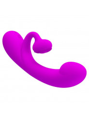 PRETTY LOVE - VIBRATORE SINCERO E VENTOSA CLITORIDE IN SILICONE VIOLA