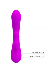 PRETTY LOVE - VIBRATORE SINCERO E VENTOSA CLITORIDE IN SILICONE VIOLA