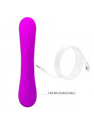 PRETTY LOVE - VIBRATORE SINCERO E VENTOSA CLITORIDE IN SILICONE VIOLA