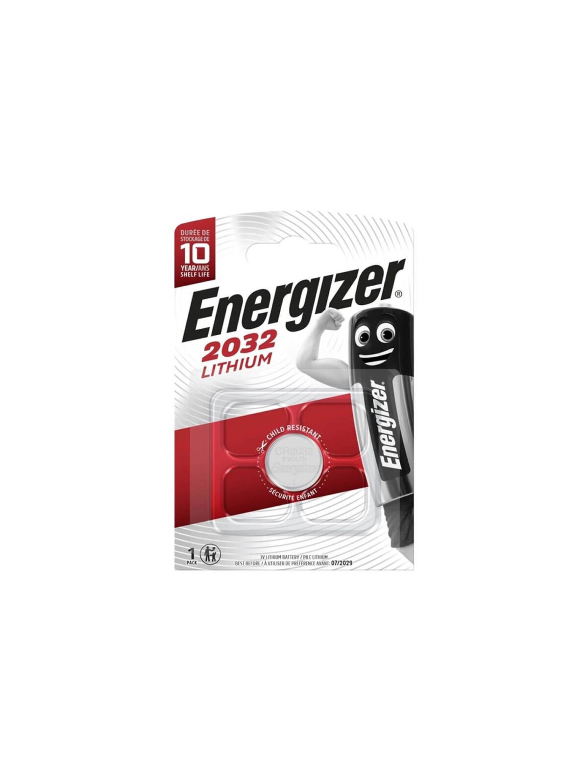 ENERGIZER - BATTERIA LITIO A TASTO CR2032 3V 1 UNIT