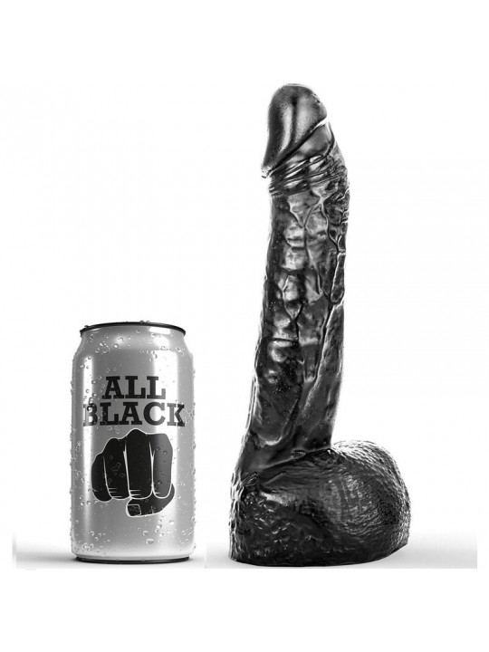 ALL BLACK - DILDO CON PUGNO 20 CM