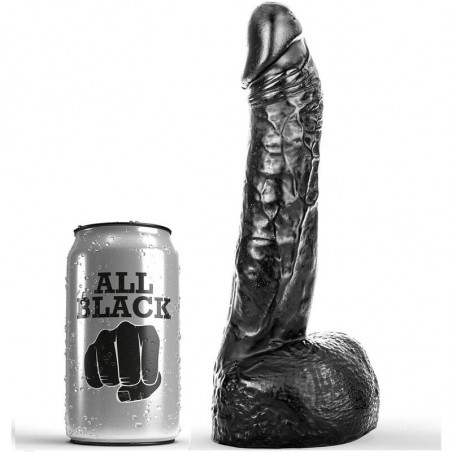 ALL BLACK - DILDO CON PUGNO 20 CM