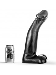 ALL BLACK - DILDO FISTING NERO REALISTICO 29 CM