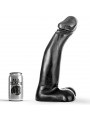 ALL BLACK - DILDO FISTING NERO REALISTICO 29 CM