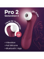 SATISFYER - PRO 2 GENERACIÓN 3 WINE ROSSO BLUETOOTH E APP