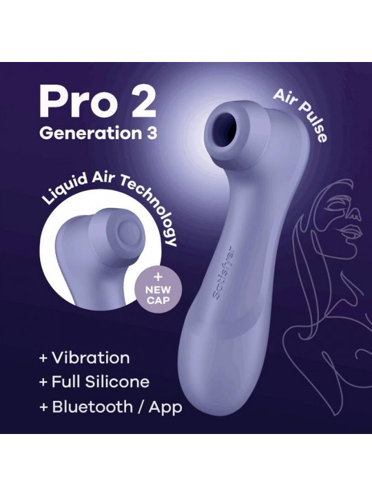 SATISFYER - PRO 2 GENERAZIONE 3 BLUETOOTH LILLA E APP