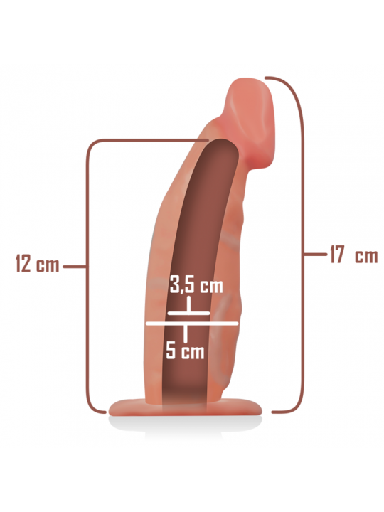 INTENSE - IMBRACATURA CAVA CON DILDO 18 X 3,5 CM