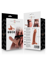 INTENSE - IMBRACATURA CAVA CON DILDO IN SILICONE 16 X 3,5 CM