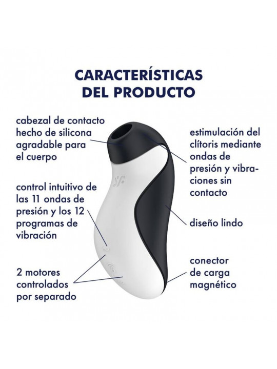 SATISFYER - STIMOLATORE ORCA AIR PULSE + VIBRAZIONE