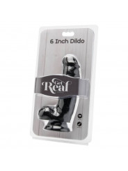 GET REAL - DILDO 12 CM CON SFERE NERO