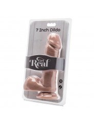 GET REAL - DILDO 18 CM CON PALLE DI PELLE