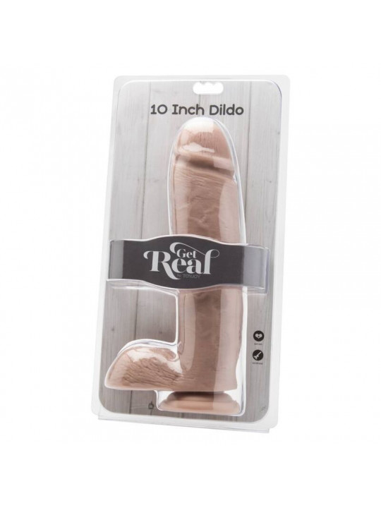 GET REAL - DILDO 25,5 CM CON PALLE DI PELLE