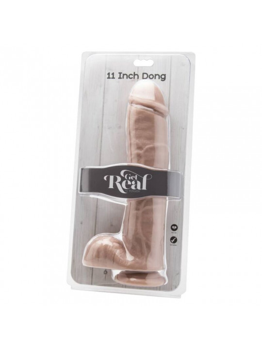 GET REAL - DILDO 28 CM CON PALLE DI PELLE