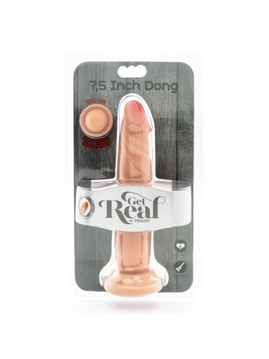 GET REAL - DONG A DOPPIA DENSIT 19 CM PELLE