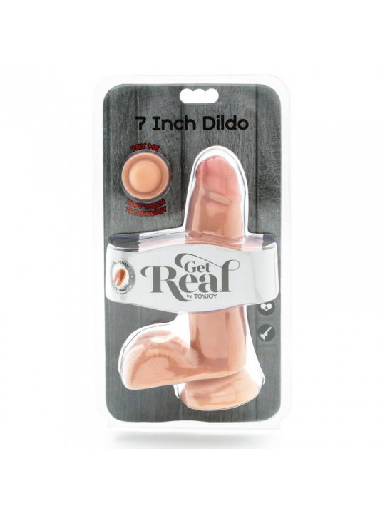 GET REAL - DILDO A DOPPIA DENSIT 12 CM PALLE DI PELLE