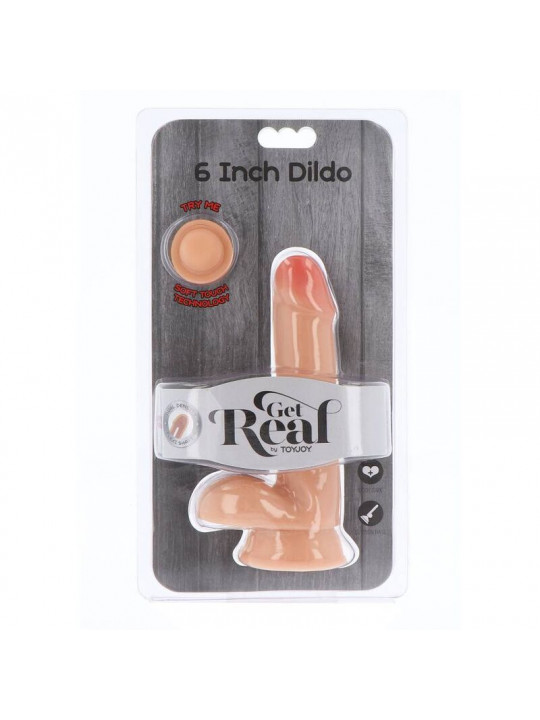 GET REAL - DILDO A DOPPIA DENSIT 17 CM PALLE PELLE