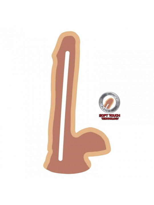 GET REAL - DILDO A DOPPIA DENSIT 17 CM PALLE PELLE