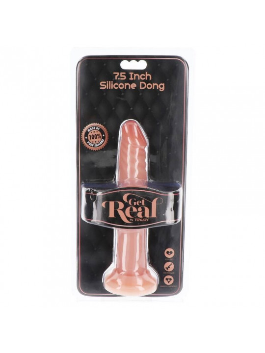 GET REAL - DONG IN SILICONE 19 CM PELLE