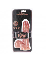 GET REAL - DILDO IN SILICONE 20,5 CM CON PALLE IN PELLE