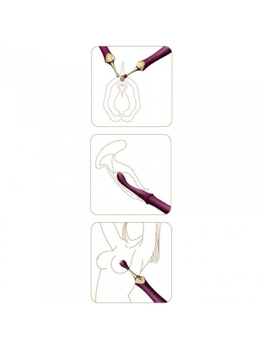 ZALO - BESS 2 CLITORAL MASSAGER PURPLE