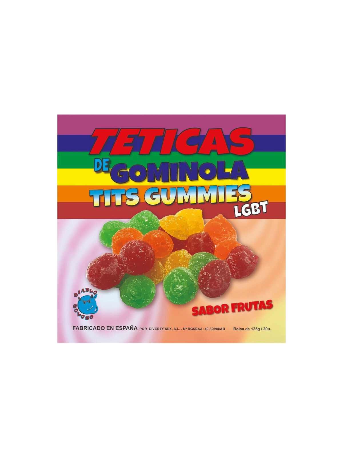 DIABLO GOLOSO - ZUCCHERO ASSORTITO GUMMY TEETICS LGTB