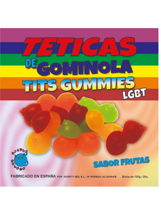 DIABLO GOLOSO - GLITTER ASSORTITI GUMMY TEETICS